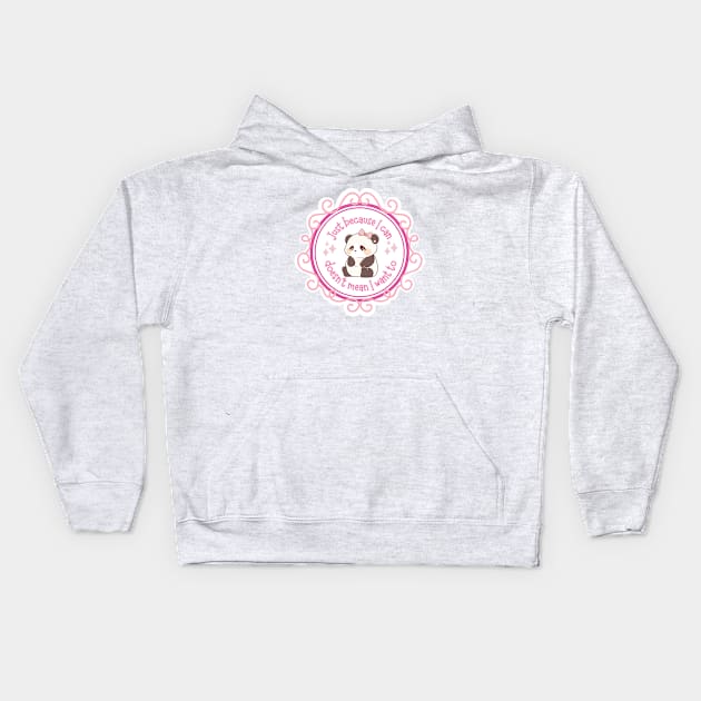 Sad Panda Kids Hoodie by hannahrlin